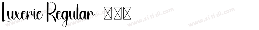 Luxerie Regular字体转换